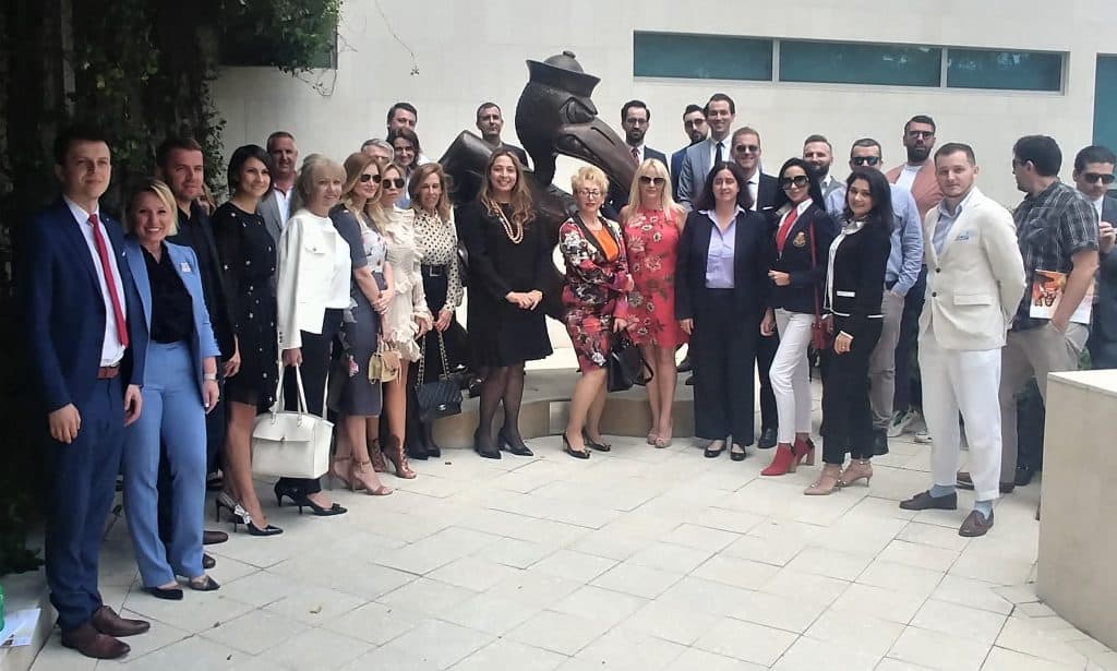Anda Malescu President of Romanian-American Chamber of Commerce in Florida hosts business delegation from Romania at University of Miami