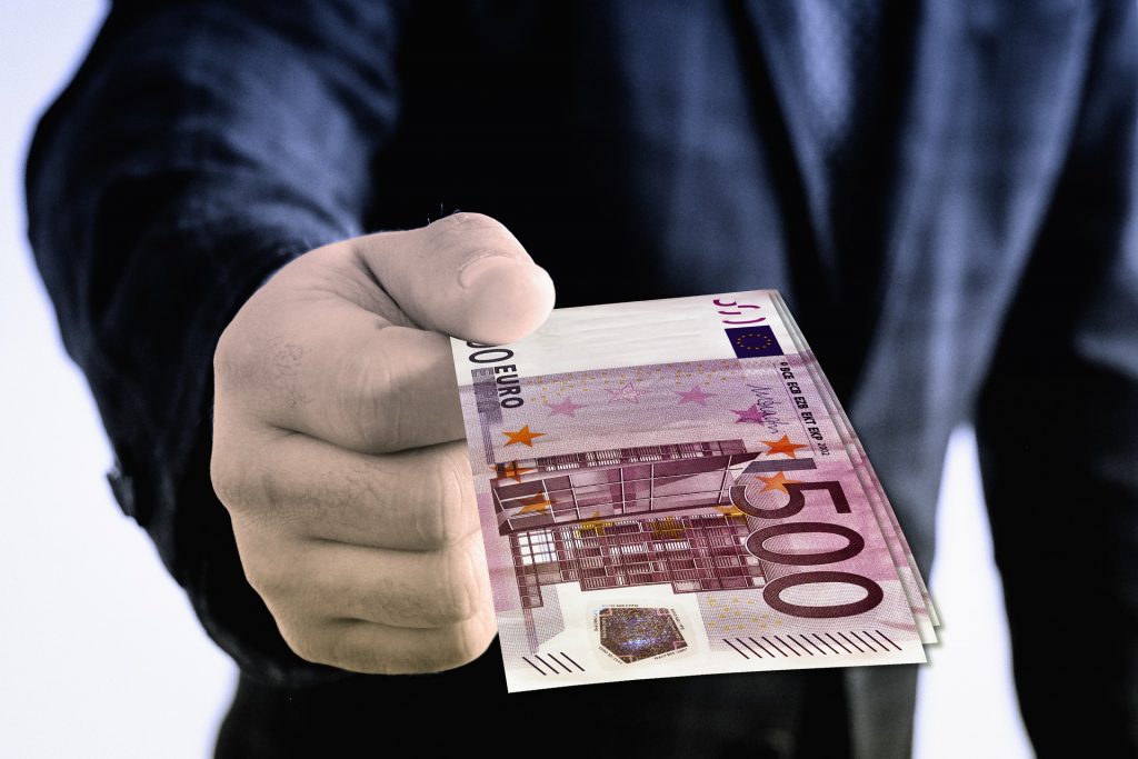 transactions with 500 Euro
