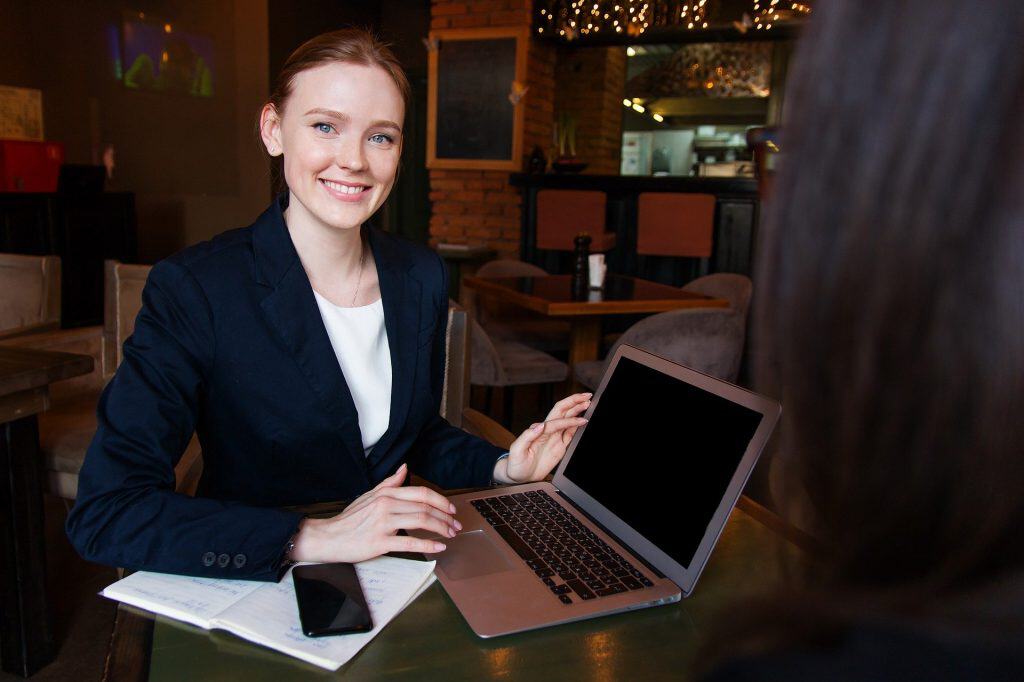 Smiling business woman