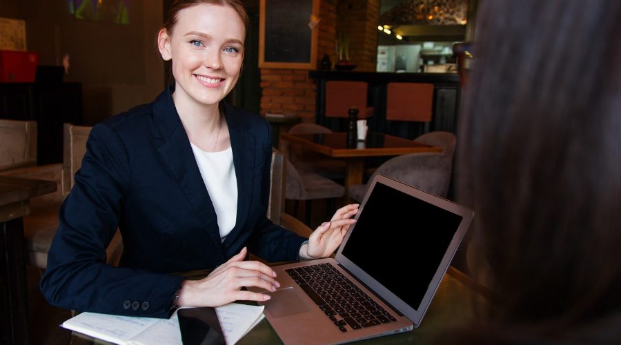 Smiling business woman