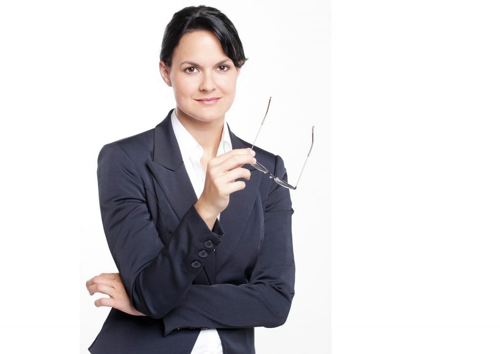 dark hair business woman