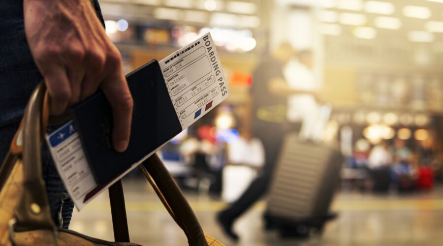 Boarding pass for travel