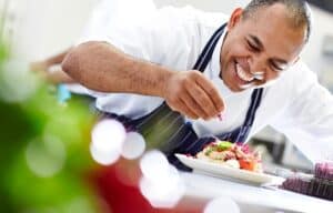Chef preparing food