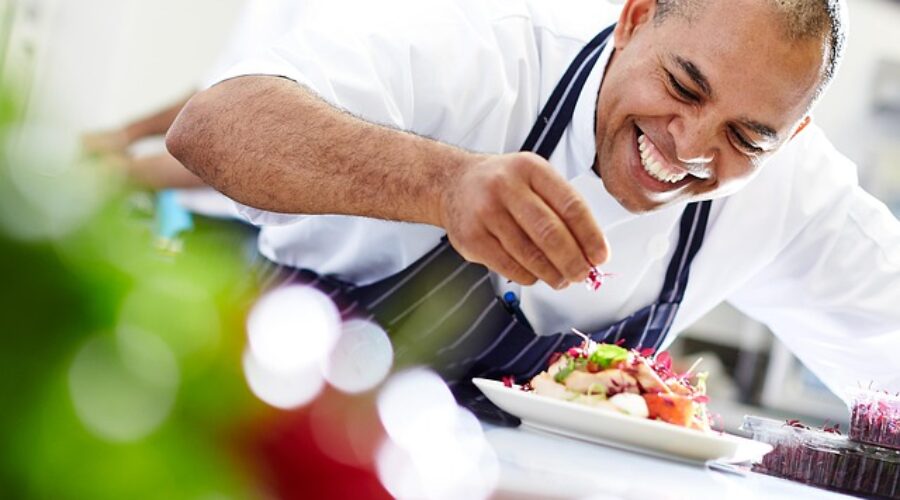 Chef preparing food