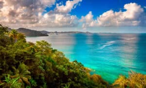 Located north of the capital St George's in the caribbean island of Grenada citizenship investment E-2 visa USA